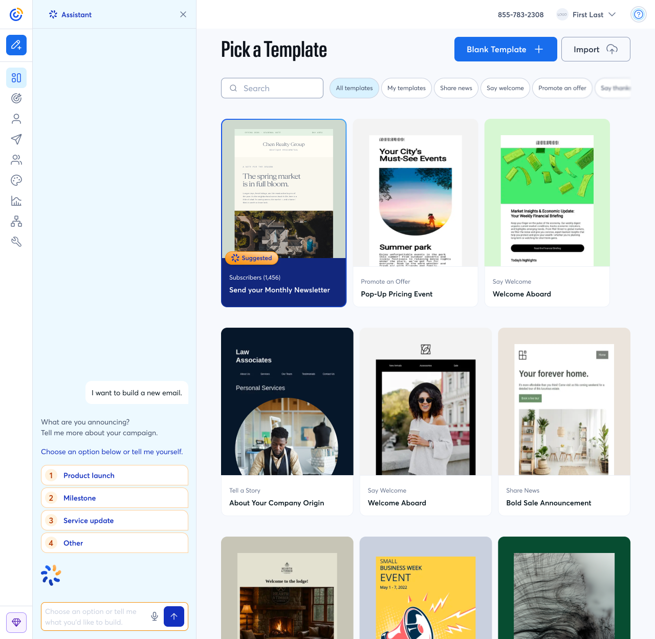 AI experience · product UI